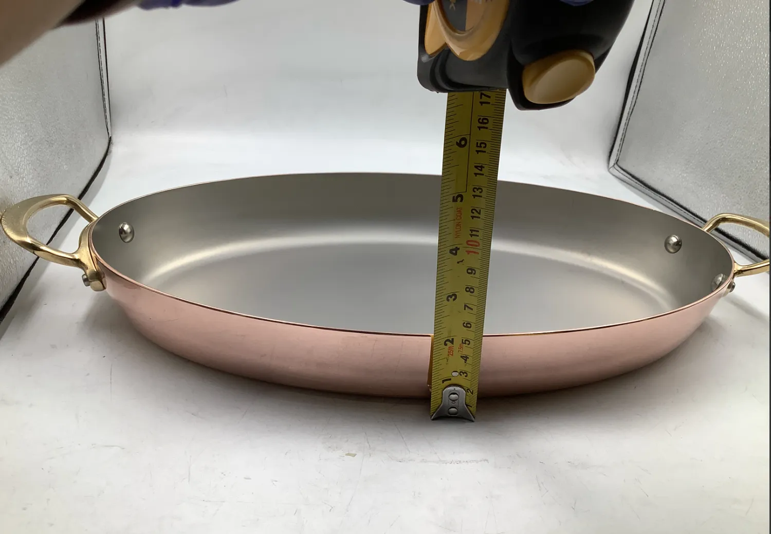 Mauviel M'Héritage oval gratängpanna koppar 40 cm
