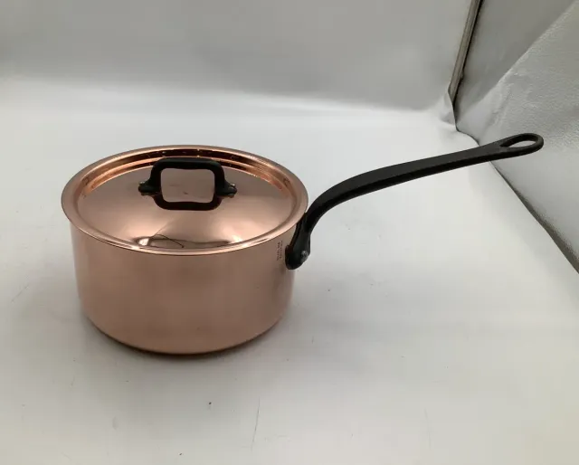 Mauviel M'Héritage M'250C kastrull koppar 2,5 l med lock