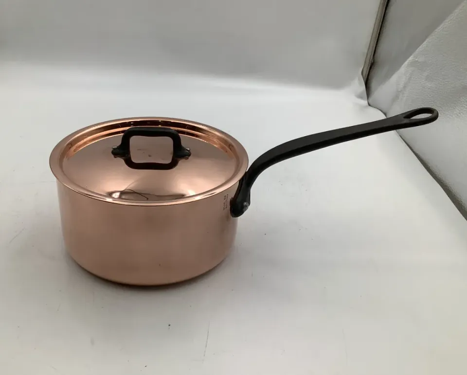 Mauviel M'Héritage M'250C kastrull koppar 2,5 l med lock
