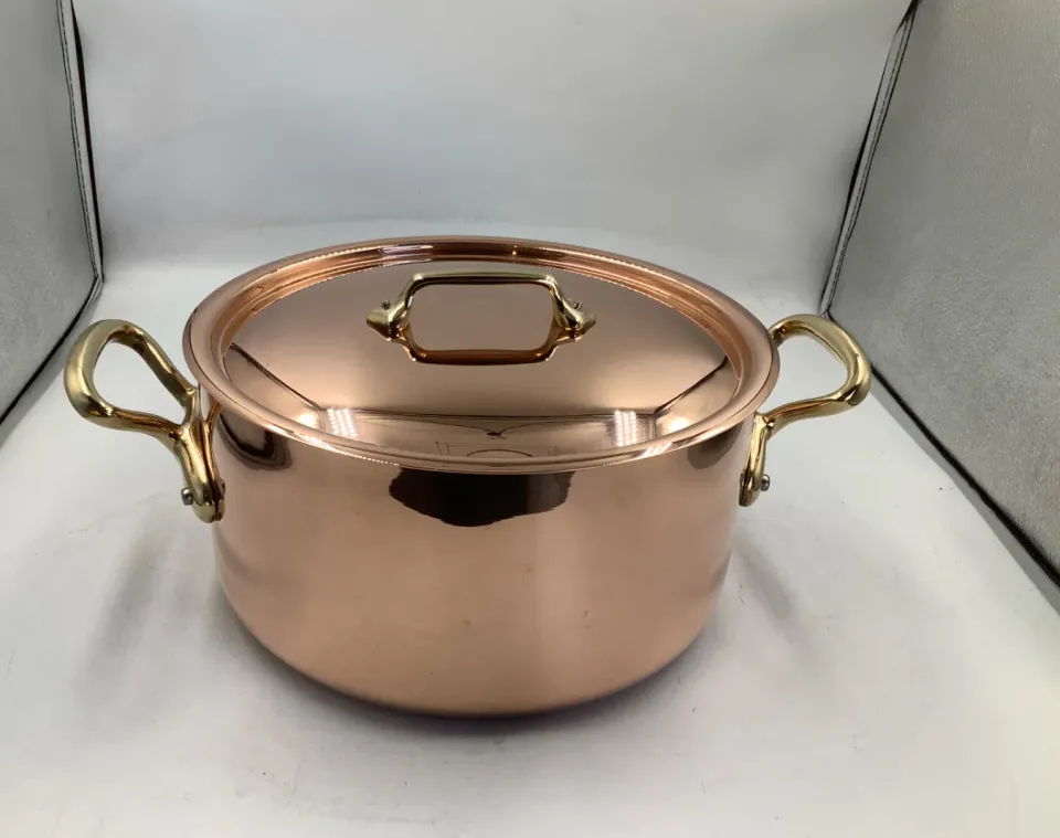 Mauviel M'Heritage M'200 B gryta med lock 5,8l koppar