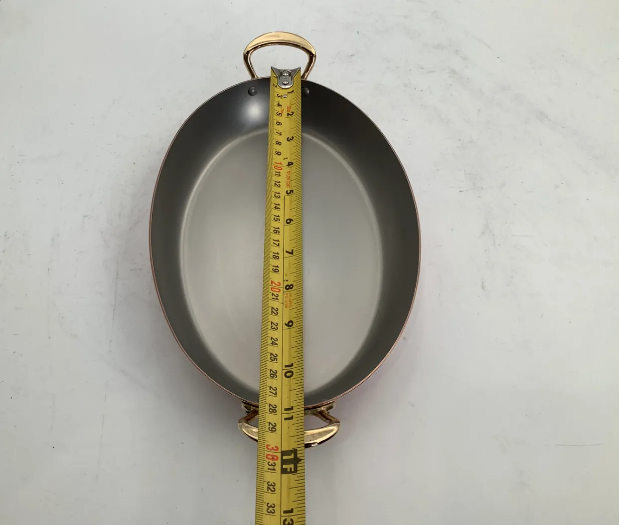 Mauviel M'Héritage gratängform oval 25 cm koppar