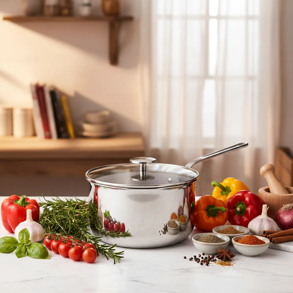 Mauviel M'360 kastrull med glaslock 1,8 Qt induktion
