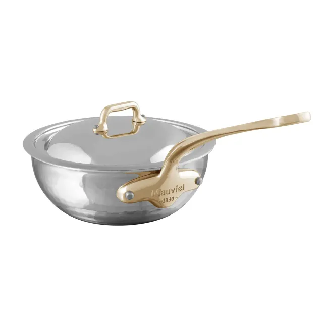 Mauviel M'Elite B kockpanna rostfri 3,2 l med lock