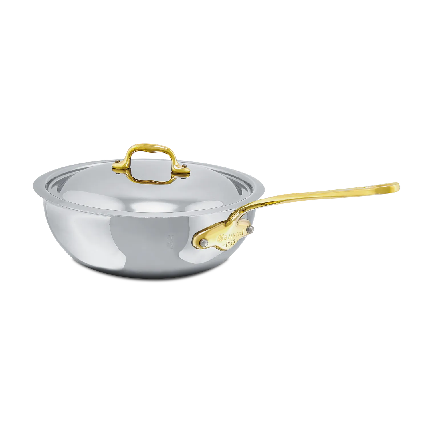 Mauviel M'Cook B traktörpanna med lock 2,1 qt rostfri