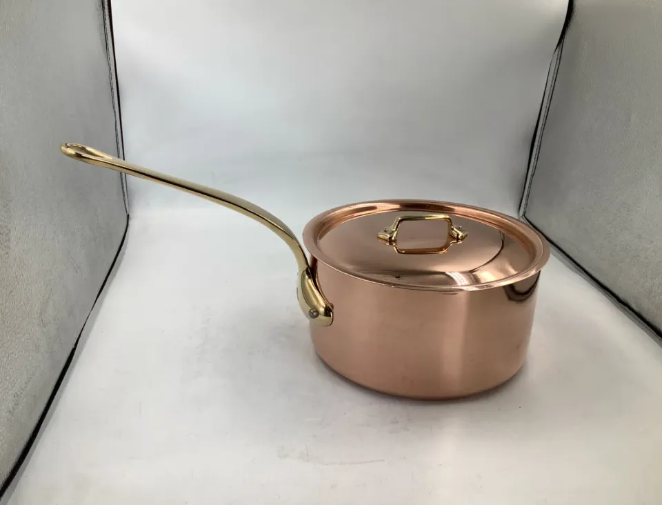 Mauviel M'Heritage M'200 B kastrull med lock 3,1 l koppar