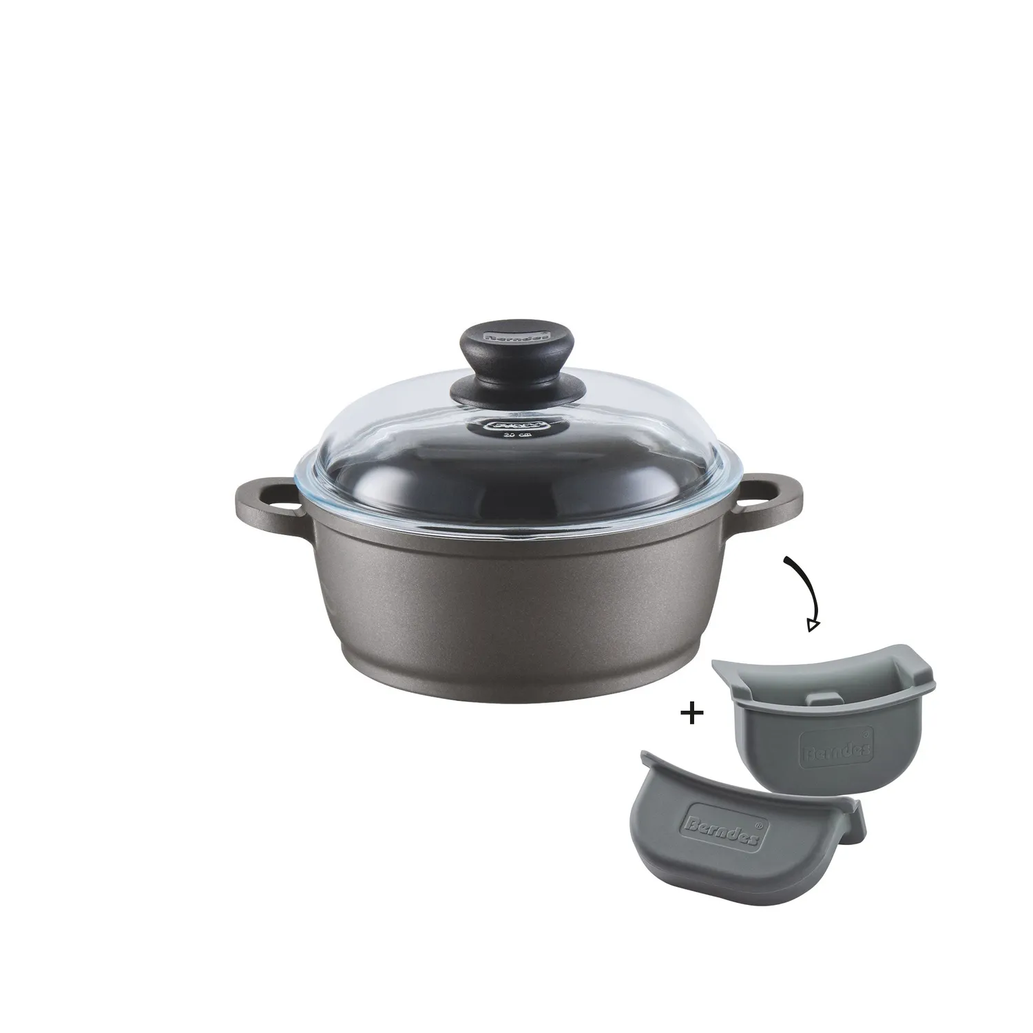 Berndes Bonanza Induction kastrull 20 cm med glaslock