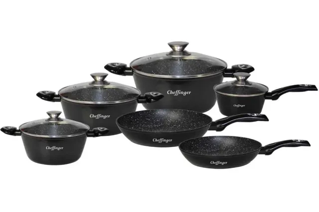 Cheffinger CF-FA1010 stekpanna svart induktion