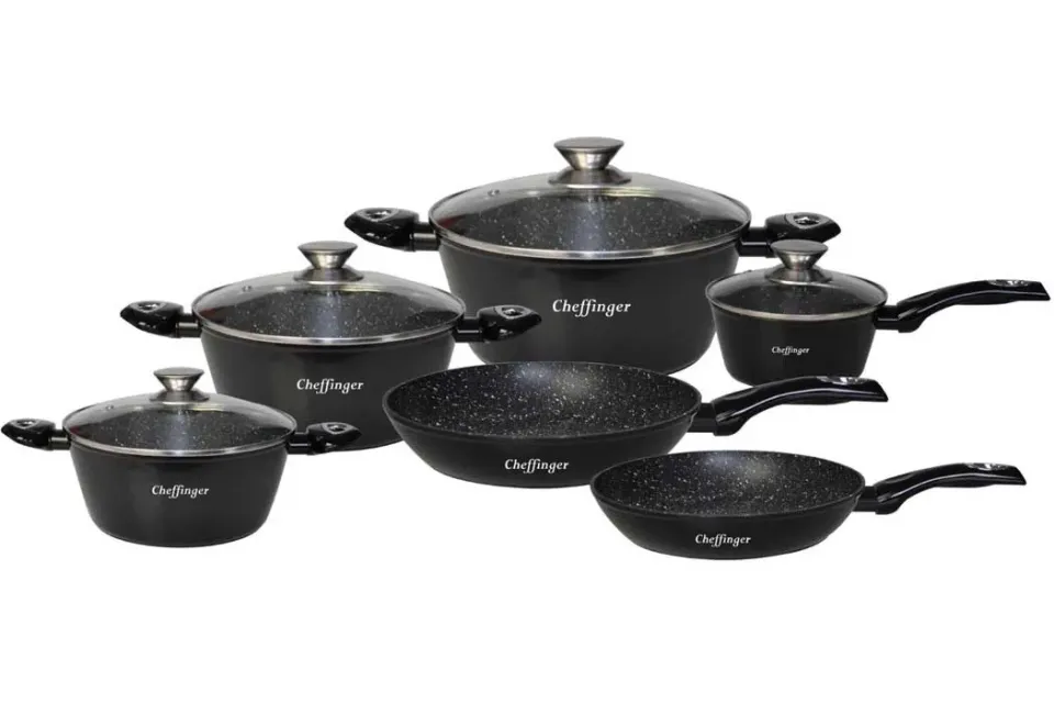 Cheffinger CF-FA1010 stekpanna svart induktion