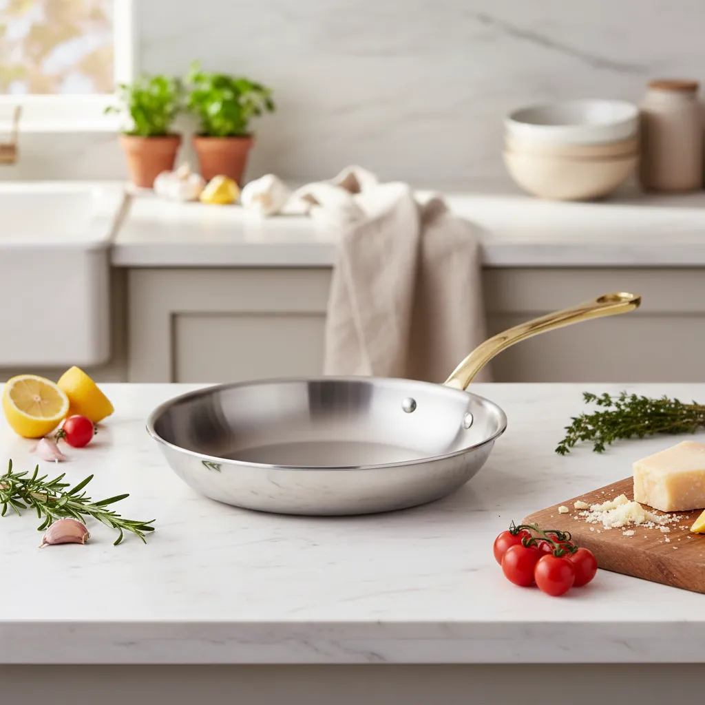 Mauviel M'Cook B stekpanna 26 cm rostfritt 5-lager