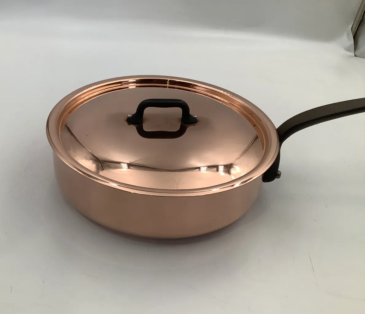 Mauviel M'Héritage 250CI sauteuse 24 cm lock koppar