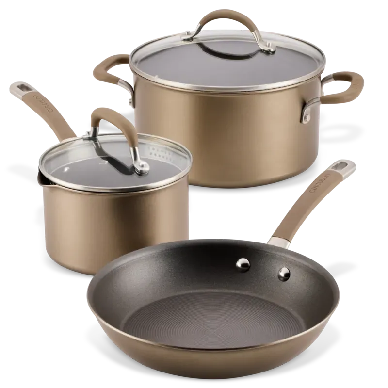 Circulon Premier Professional 5-delars kastrullset brons nonstick