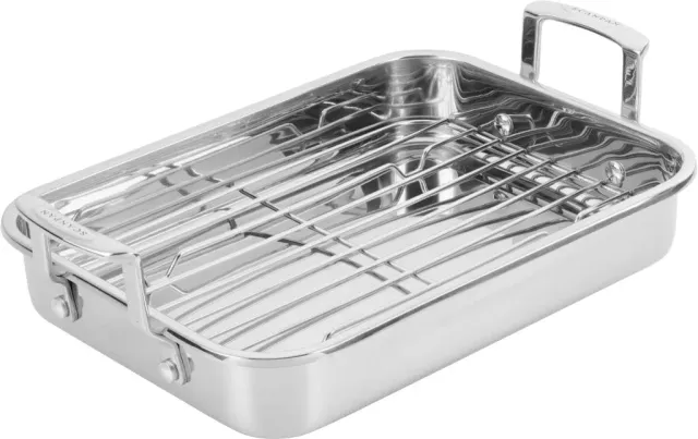 Scanpan STS bradepande 42,5 x 26 cm i stål med galler