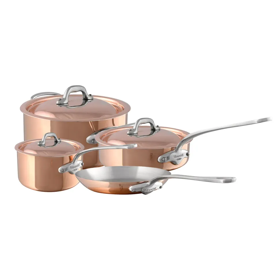 Mauviel M'Heritage M'150 S kastrullset 7 delar koppar