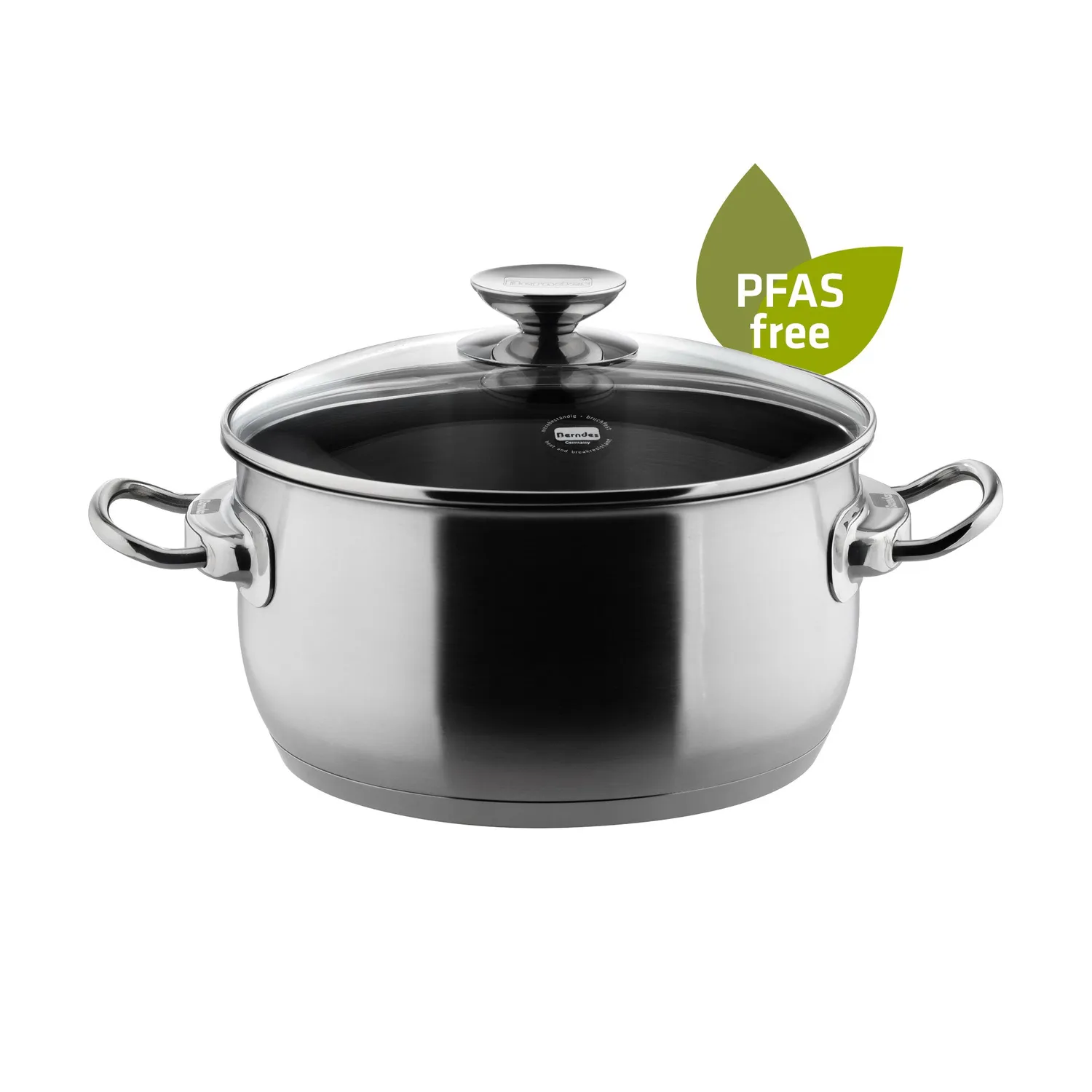 Berndes Injoy gryta med glaslock 16 cm rostfri