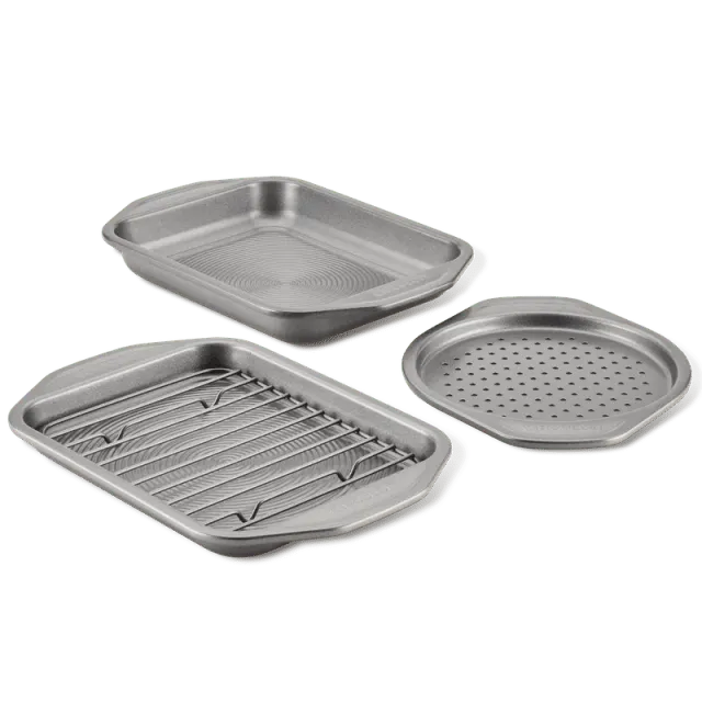 Circulon 4-Piece ugnsplåtar miniugn grå nonstick
