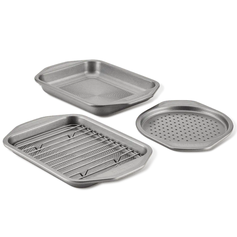 Circulon 4-Piece ugnsplåtar miniugn grå nonstick