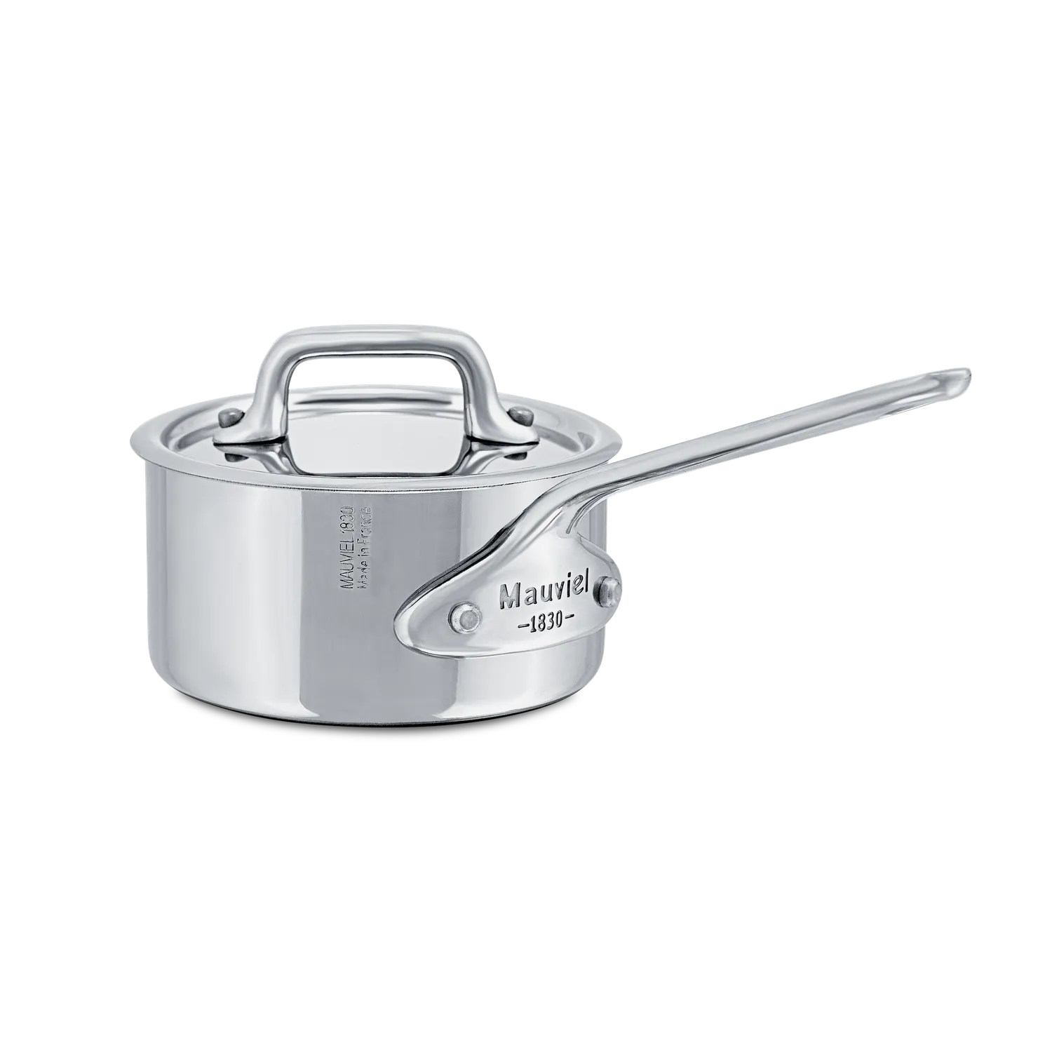 Mauviel M'Minis kastrull 0,3 l rostfri med lock