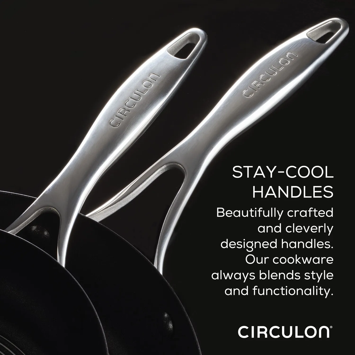 Circulon SteelShield stekpannor 8+10,25 tum stål nonstick