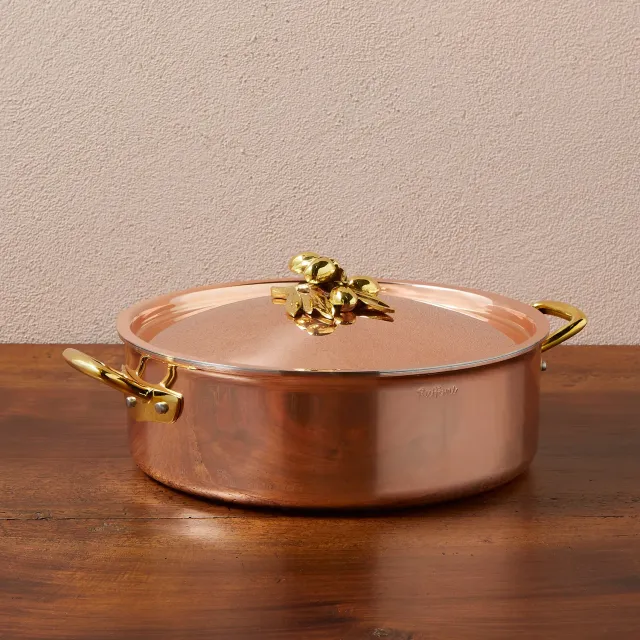 Ruffoni Olivia Cupra 26 cm traktörpanna koppar med lock rostfri