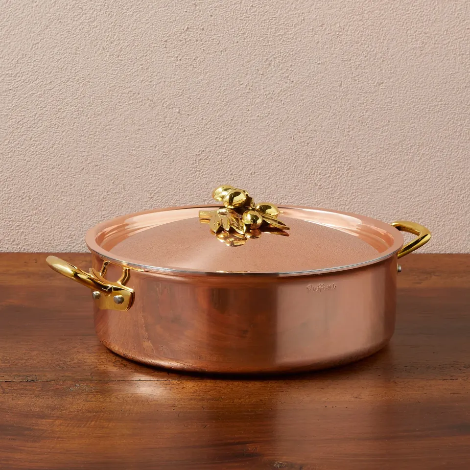 Ruffoni Olivia Cupra 26 cm traktörpanna koppar med lock rostfri