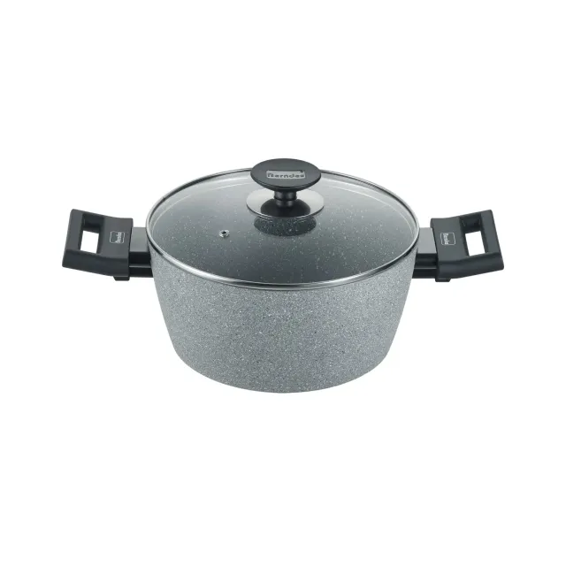 Berndes Alu Induction kastrull grå 24 cm med glaslock