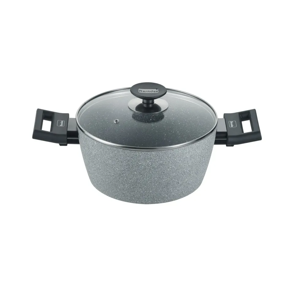 Berndes Alu Induction kastrull grå 24 cm med glaslock