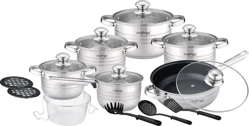 Cheffinger CF-SS1830M kastrull rostfri 18 cm