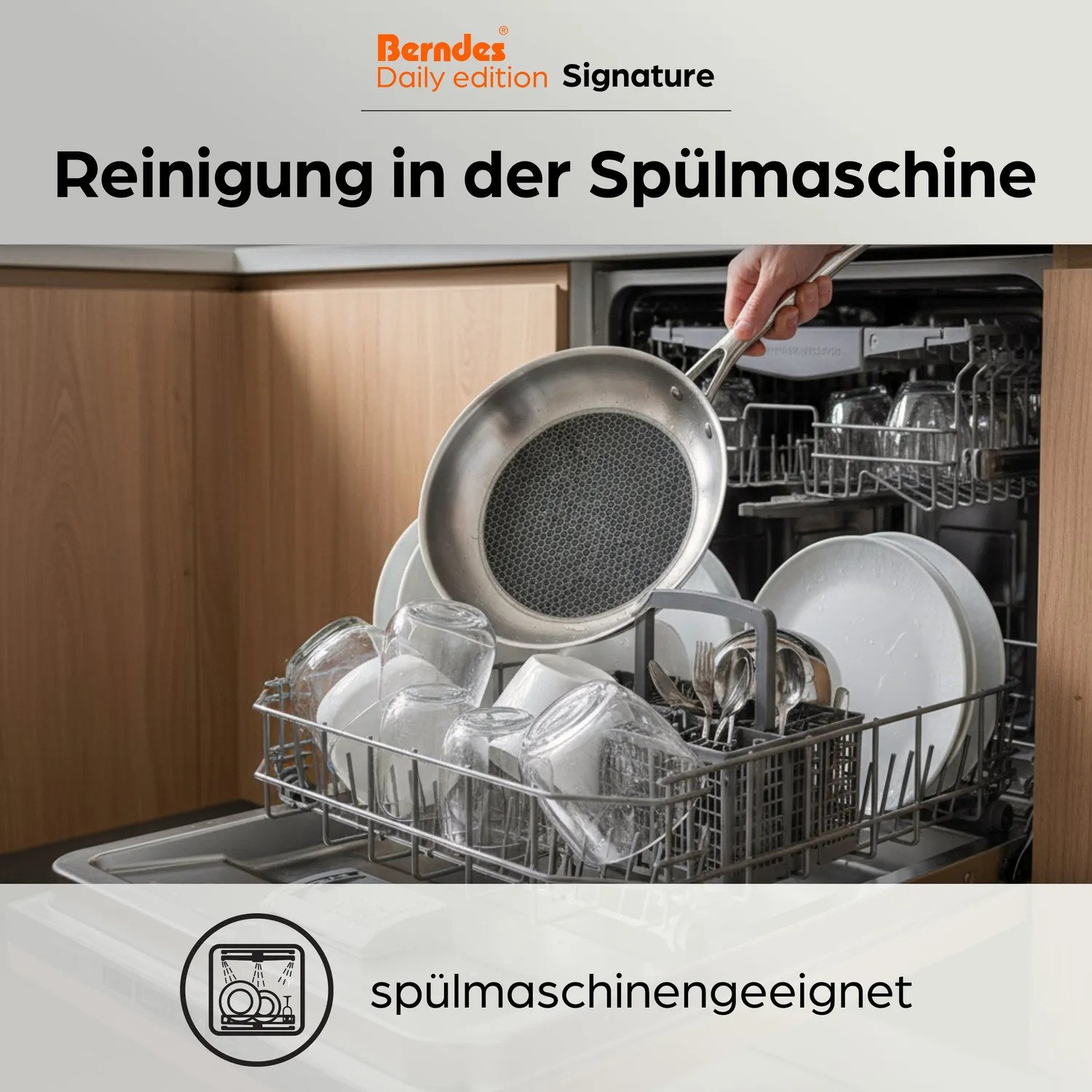 Berndes Daily Edition Signature stekpanna 28 cm hybrid rostfri