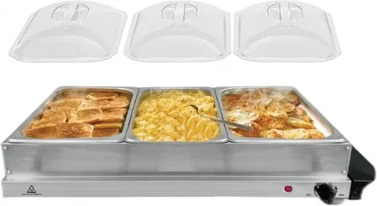 Cheffinger CF-BW300-3 matvärmare 3x1,5 L