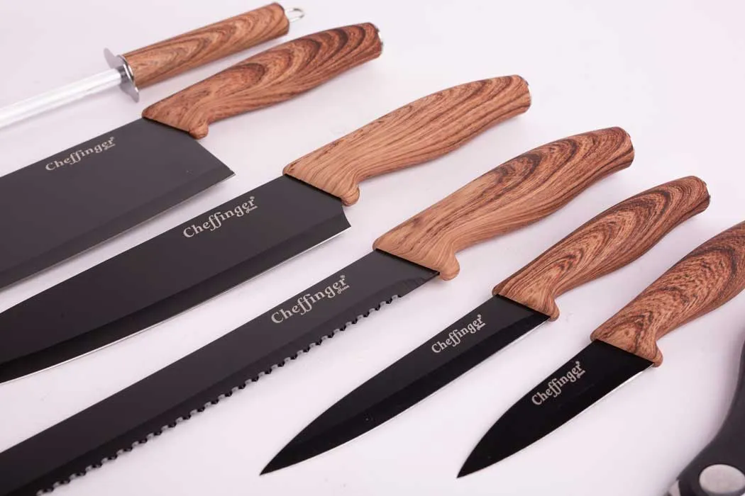 Cheffinger CF-KS05 knivset 5 delar rostfritt