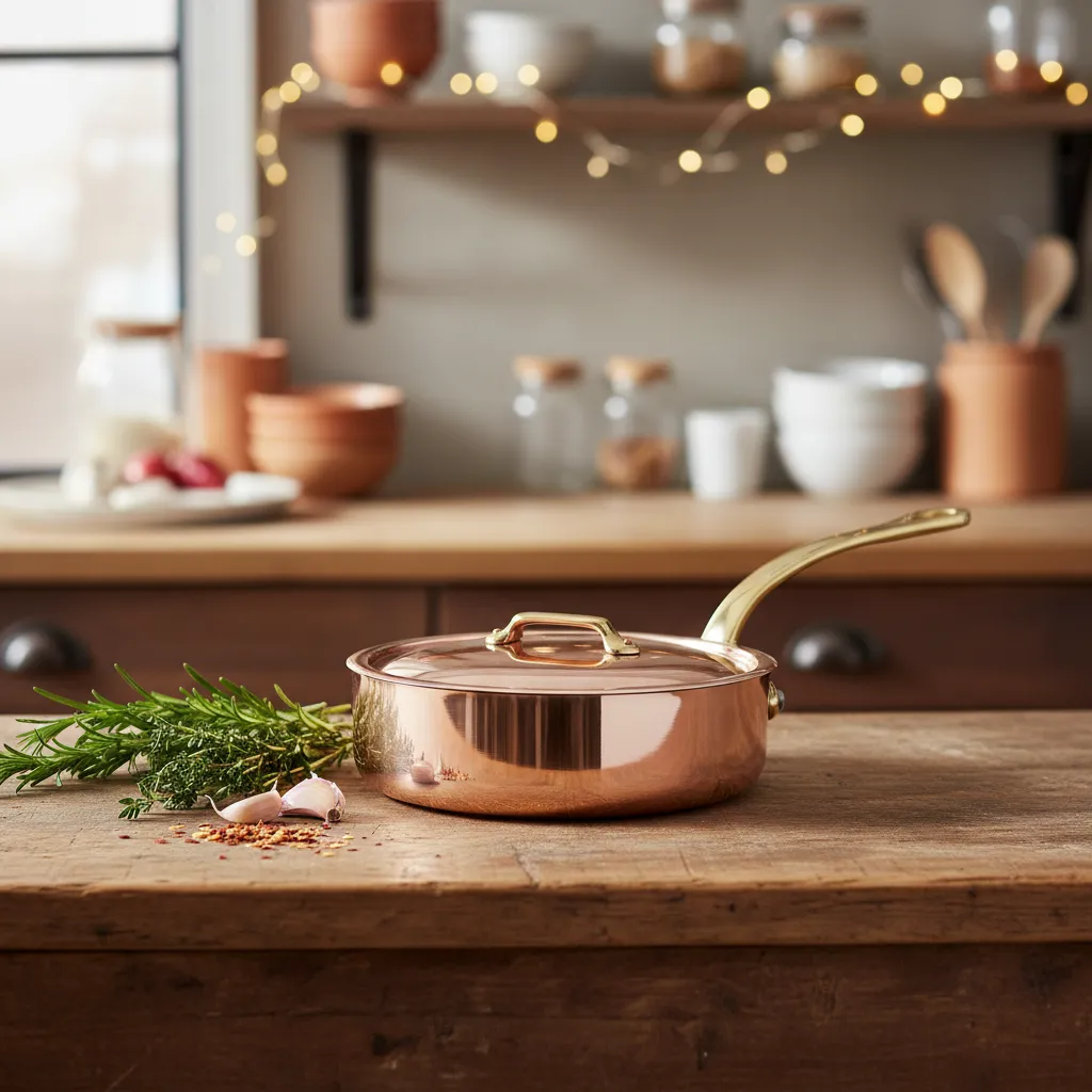 Mauviel M'Heritage M250B sauteuse koppar med lock