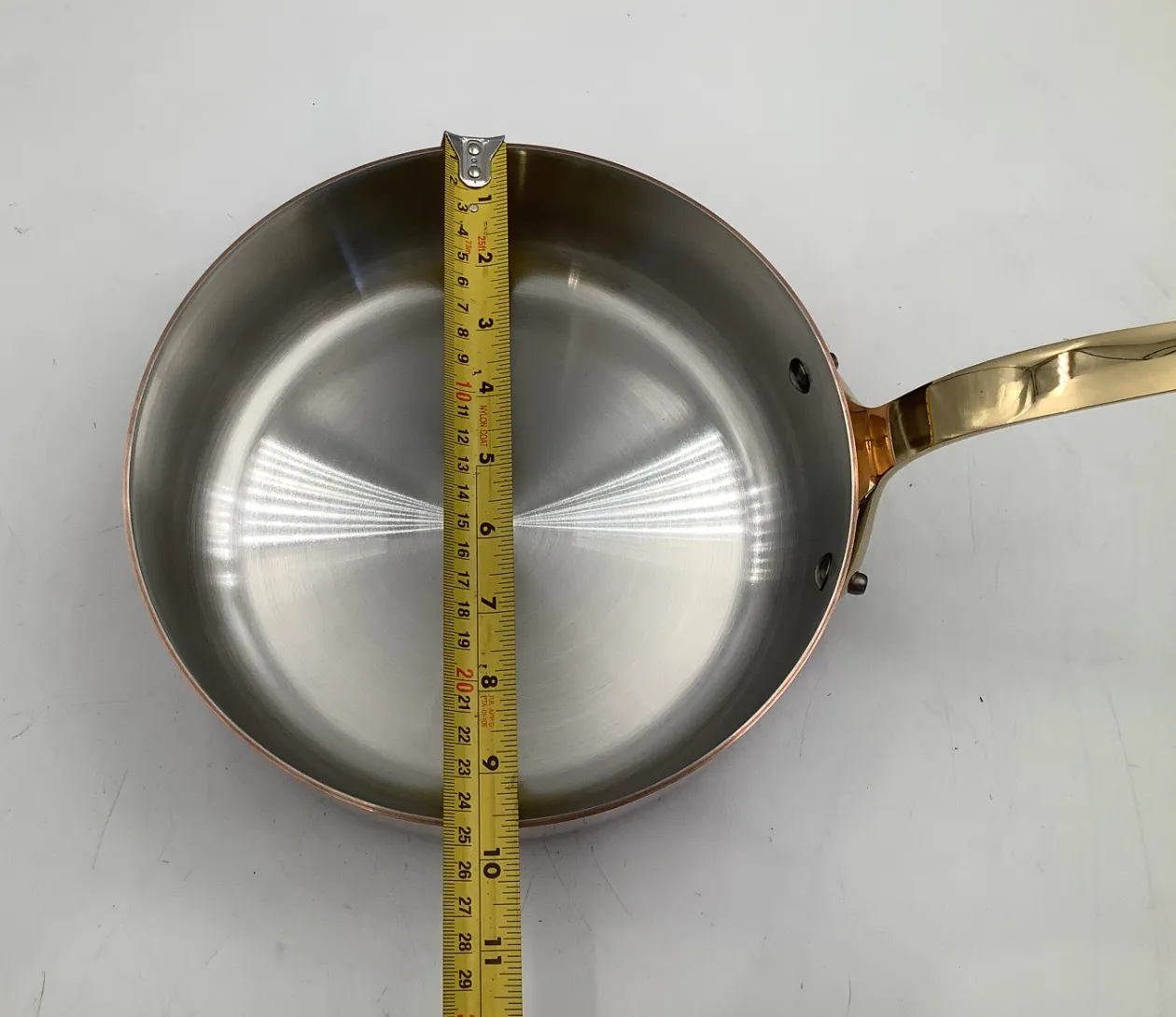 Mauviel M'Héritage M'200 B sauteuse koppar 3,3 qt mässing
