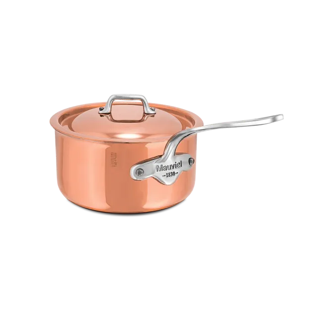 Mauviel M'6 S kastrull med lock 1,9 Qt koppar induktion