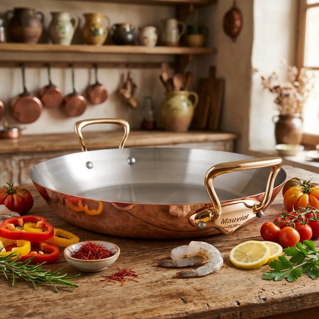 Mauviel M'Heritage paellapanna koppar 40 cm M150B