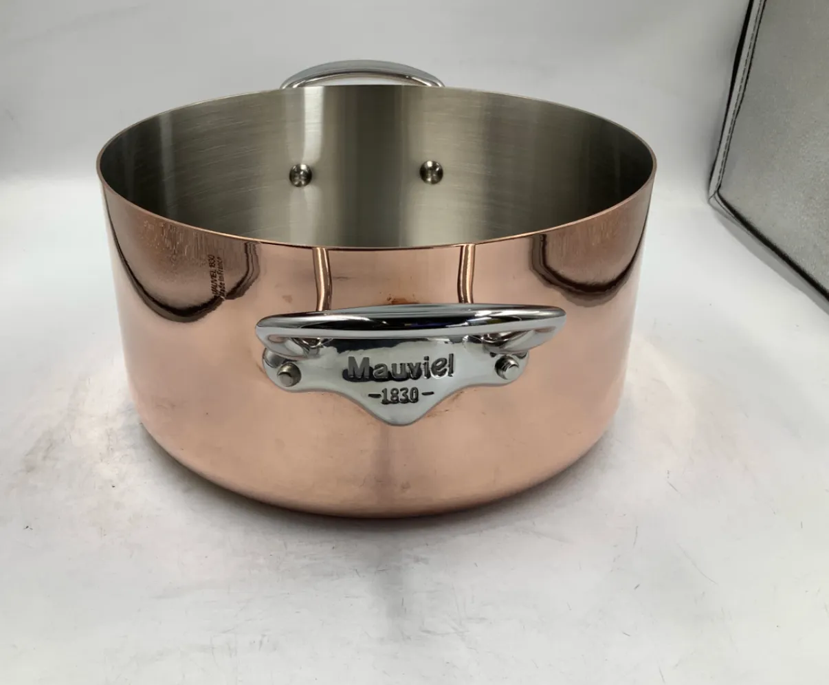 Mauviel M'Heritage M'150 S gryta med lock 5,6 Qt rostfri