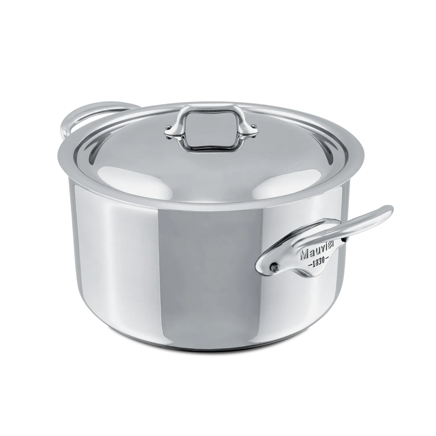 Mauviel M'Cook gryta med lock rostfri 5-lagers