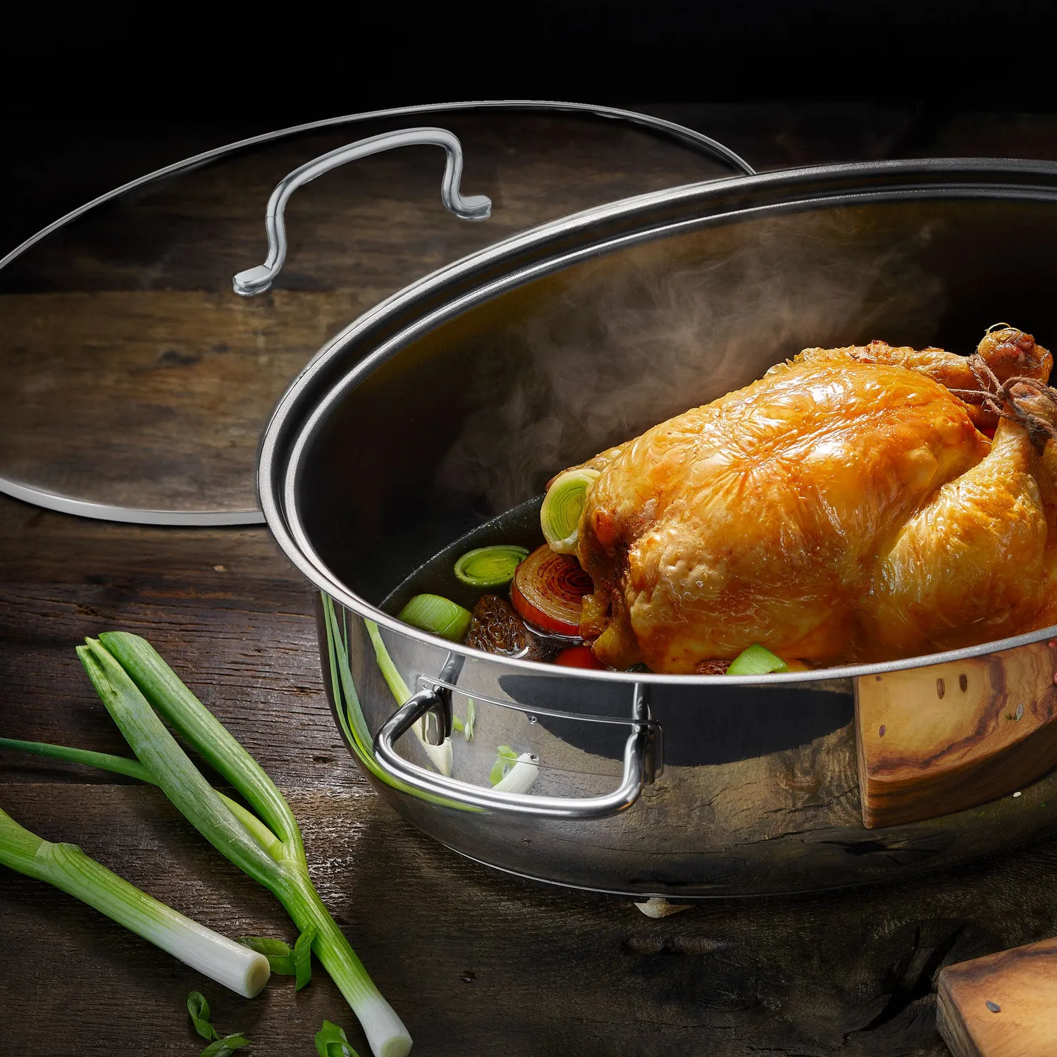 Berndes oval gryta 38 cm 7,7 liter rostfri PFAS-fri
