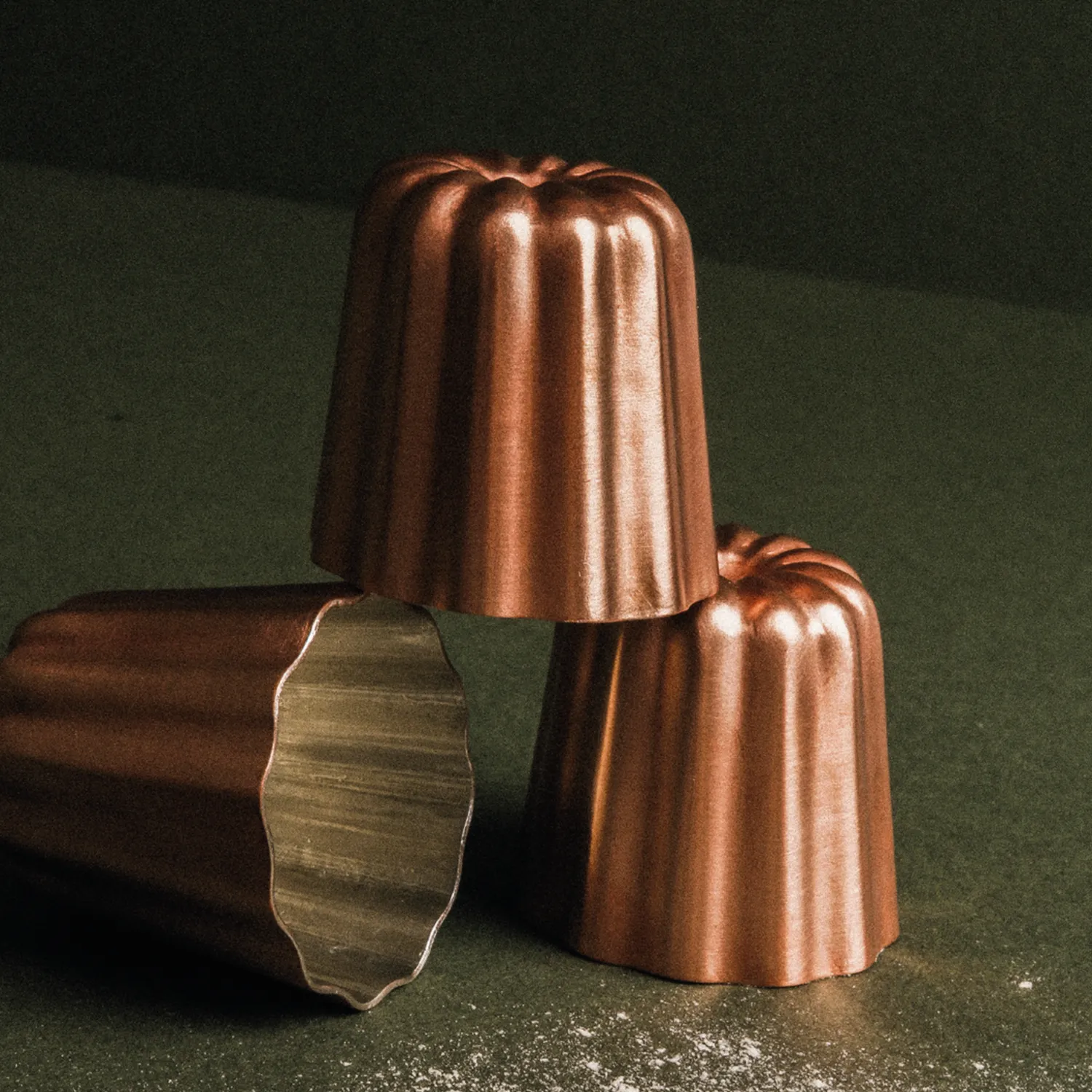 Mauviel M'Passion caneléform koppar 6-pack 4,5 cm