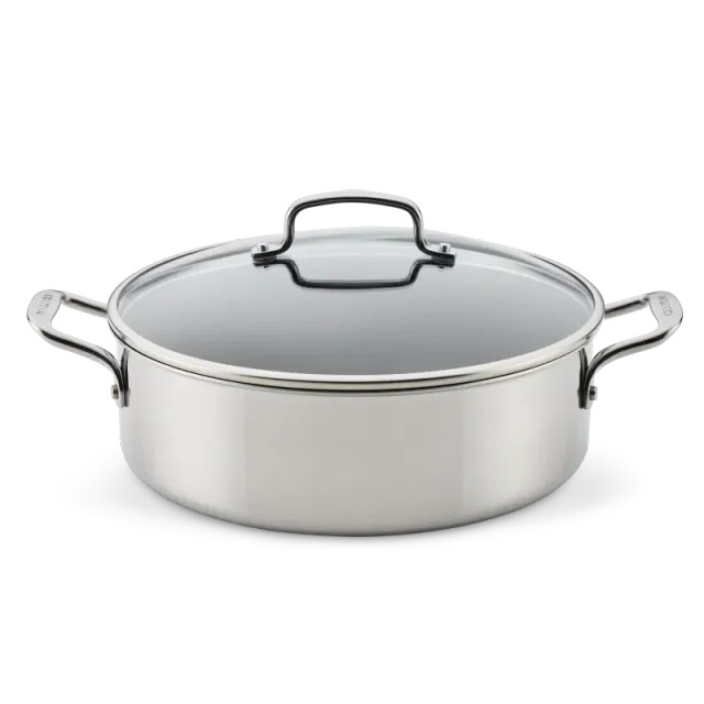 Circulon ScratchDefense traktörpanna 6,6 L rostfritt med lock