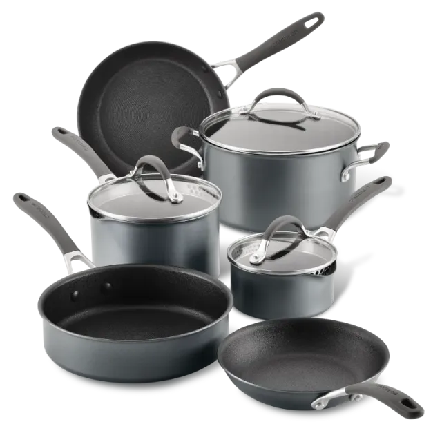Circulon A1 ScratchDefense kastrullset 9-delar grafit nonstick