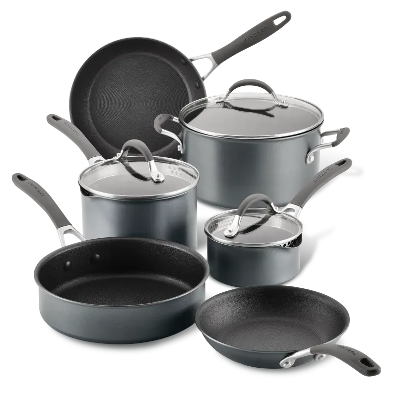Circulon A1 ScratchDefense kastrullset 9-delar grafit nonstick