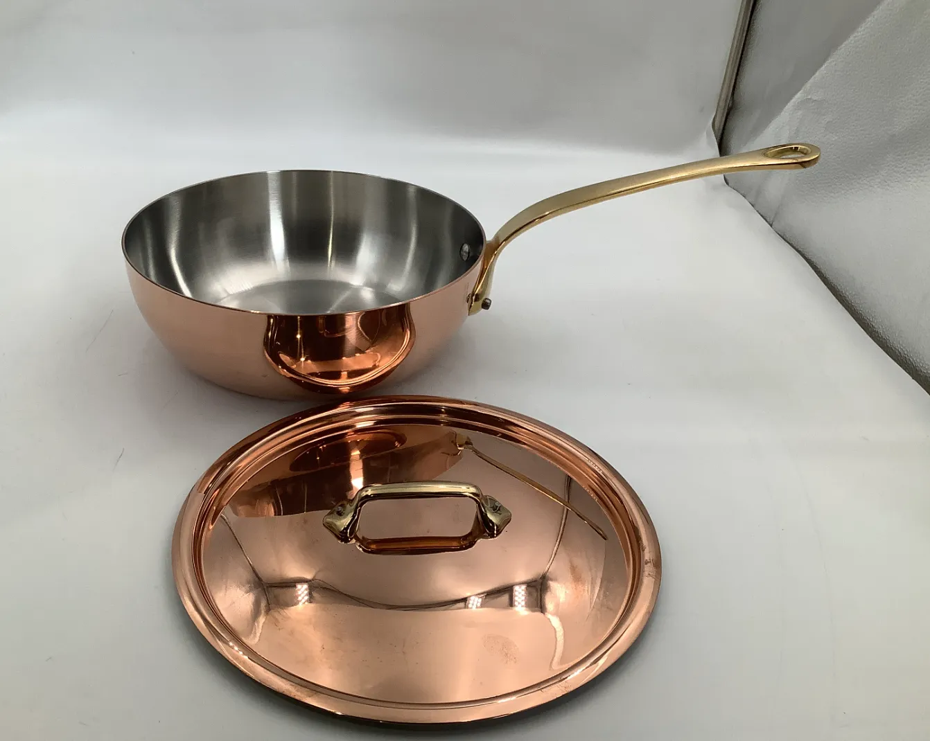 Mauviel M'Héritage M'200 B kockpanna koppar lock 3,4 l
