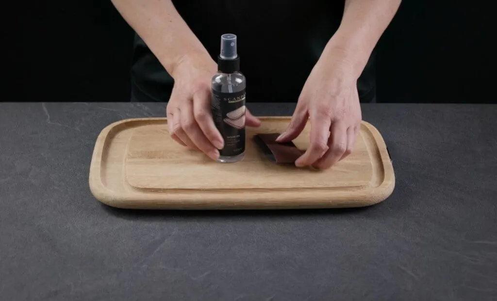 SCANPAN träolja 150 ml för skärbräda och gjutjärn