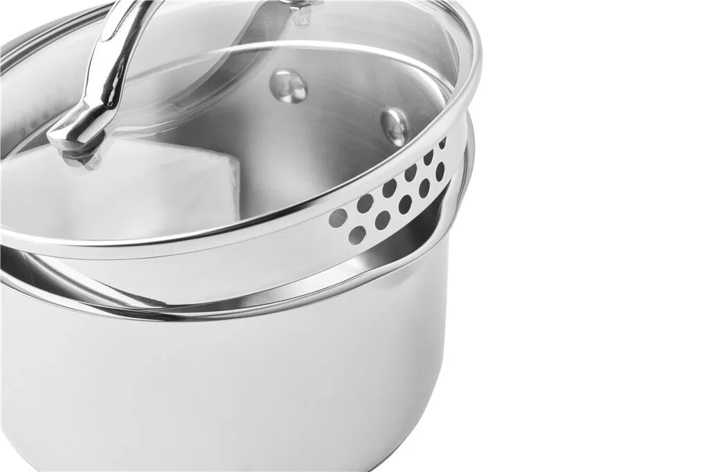 SCANPAN STS gryta 2,5 L 18 cm rostfritt stål