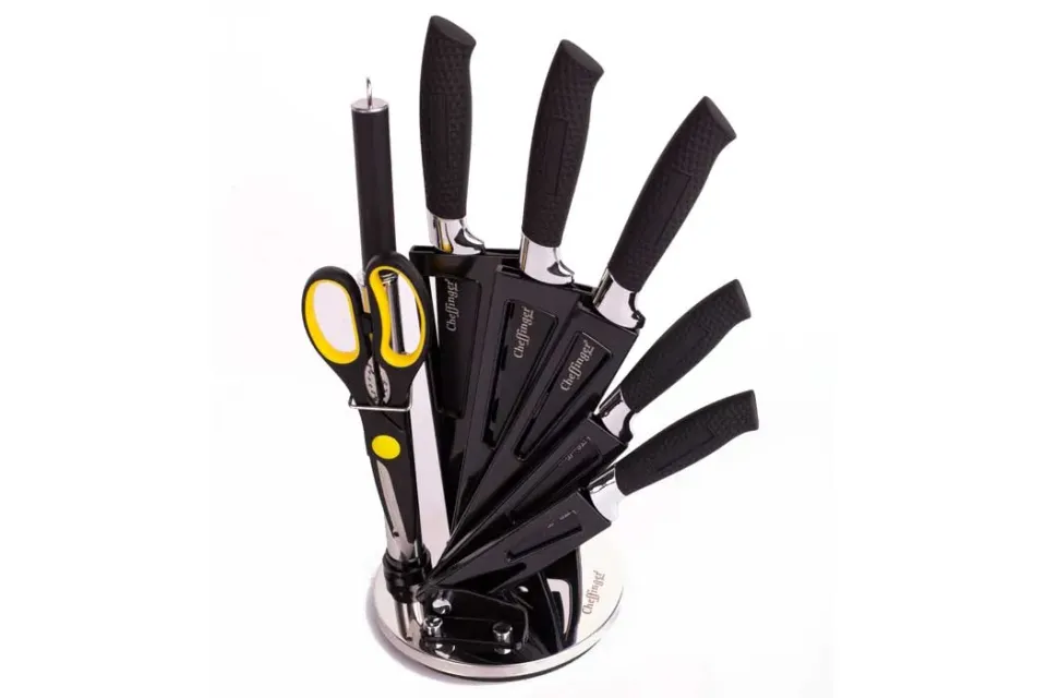 Cheffinger CF-KS04 knivblock svart