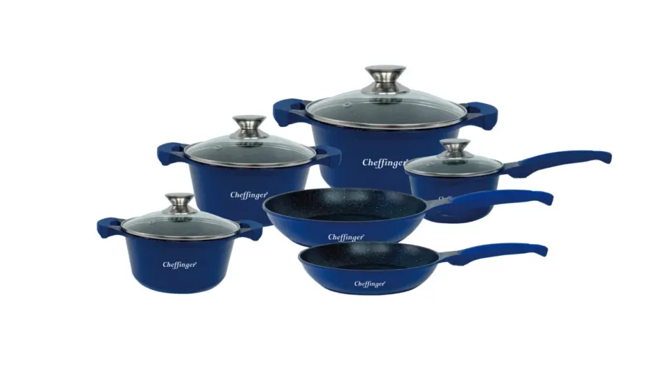 Cheffinger CF-DA1010 gjutgryta blå hållbar ugnsgryta