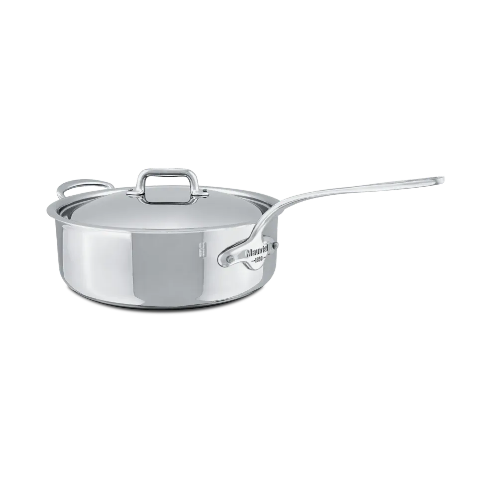 Mauviel M'Cook traktörpanna rostfri 28 cm 5,9 l med lock