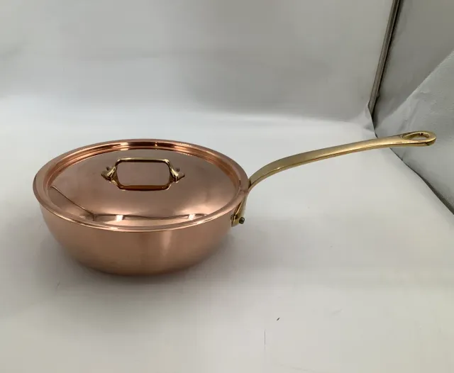 Mauviel M'Héritage M'200 B kockpanna koppar lock 3,4 l