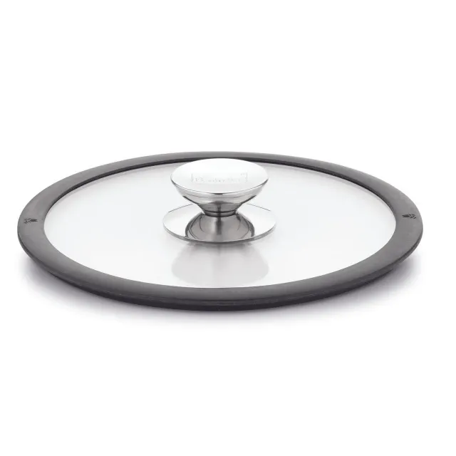 Berndes glaslock med silikonkant 24 cm transparent glas