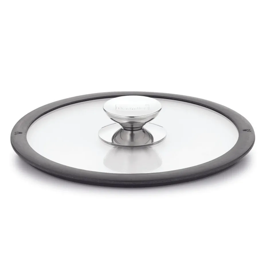 Berndes glaslock med silikonkant 24 cm transparent glas
